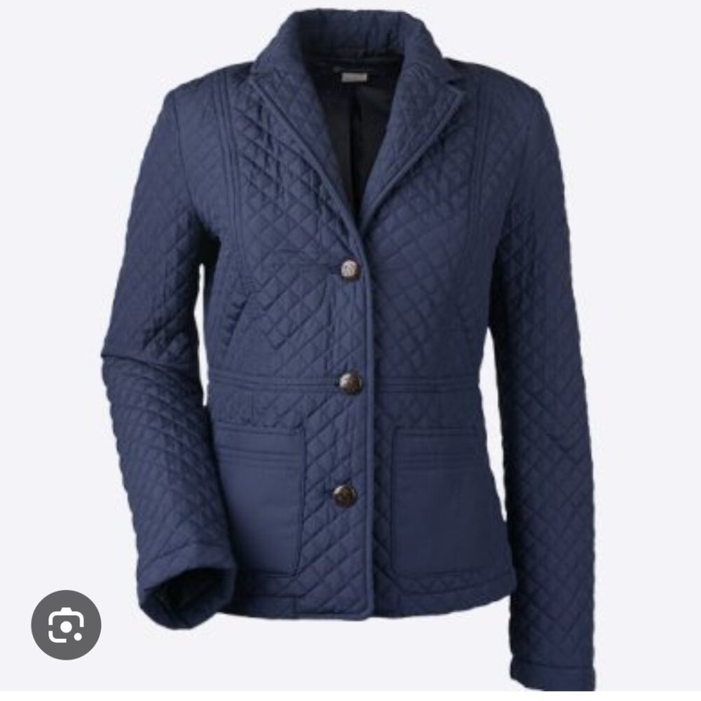 Brooks Brothers Navy Quilted Lightweight Jacket